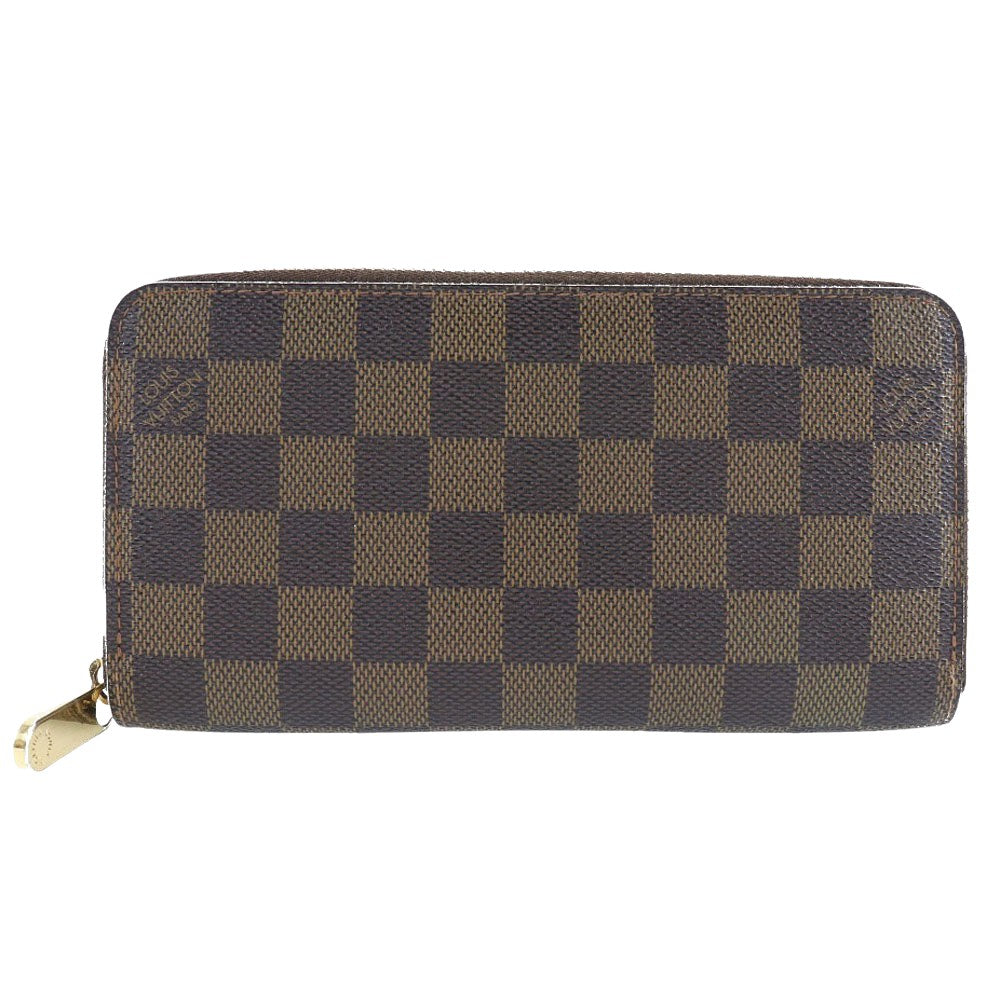 Louis Vuitton Brown Canvas Zippy coin purse wallet accessories