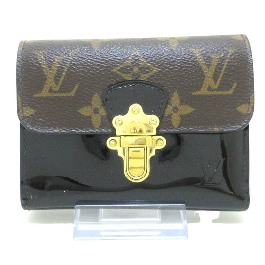 Louis Vuitton Black Canvas Cherrywood wallet accessories