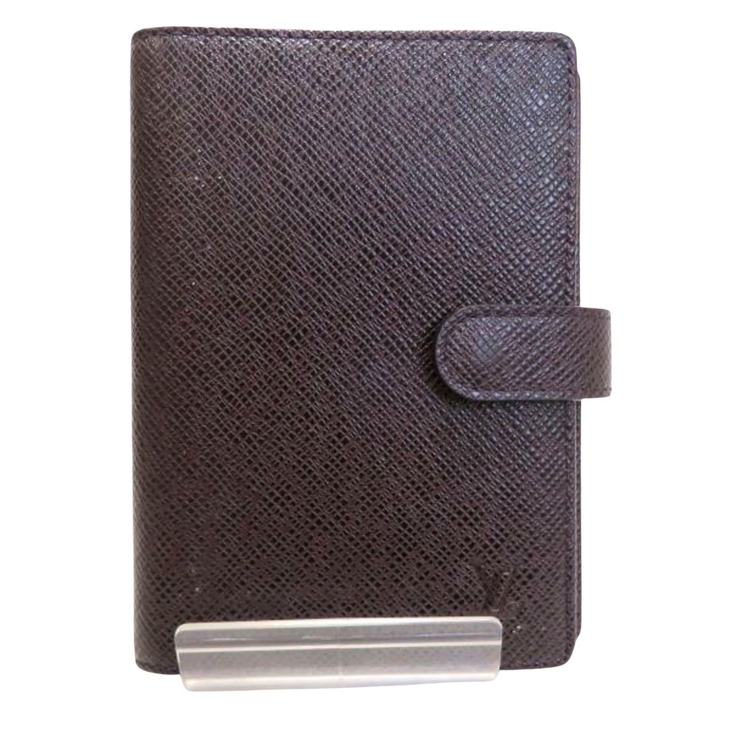 Louis Vuitton Brown Leather COUVERTURE AGENDA FONCTIONNEL PM wallet accessories