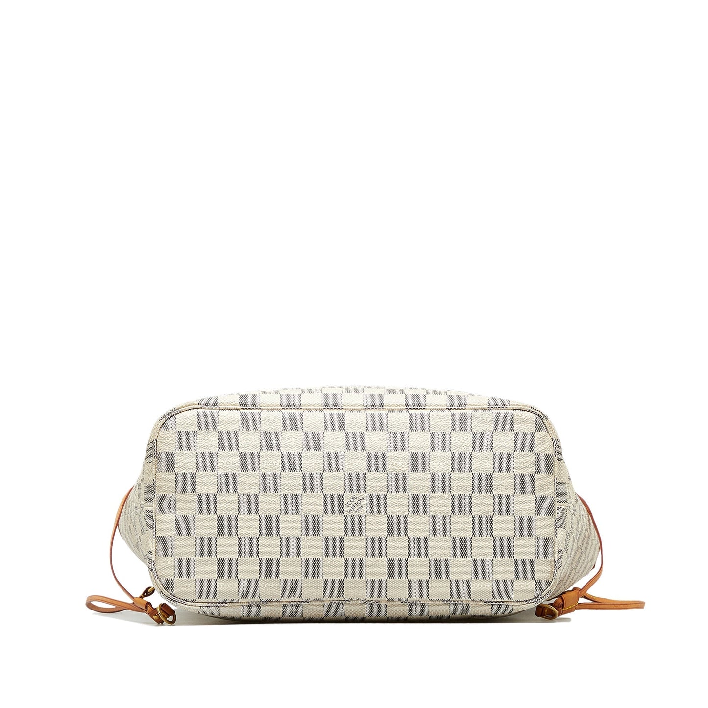 White Louis Vuitton Damier Azur Neverfull MM Tote Bag