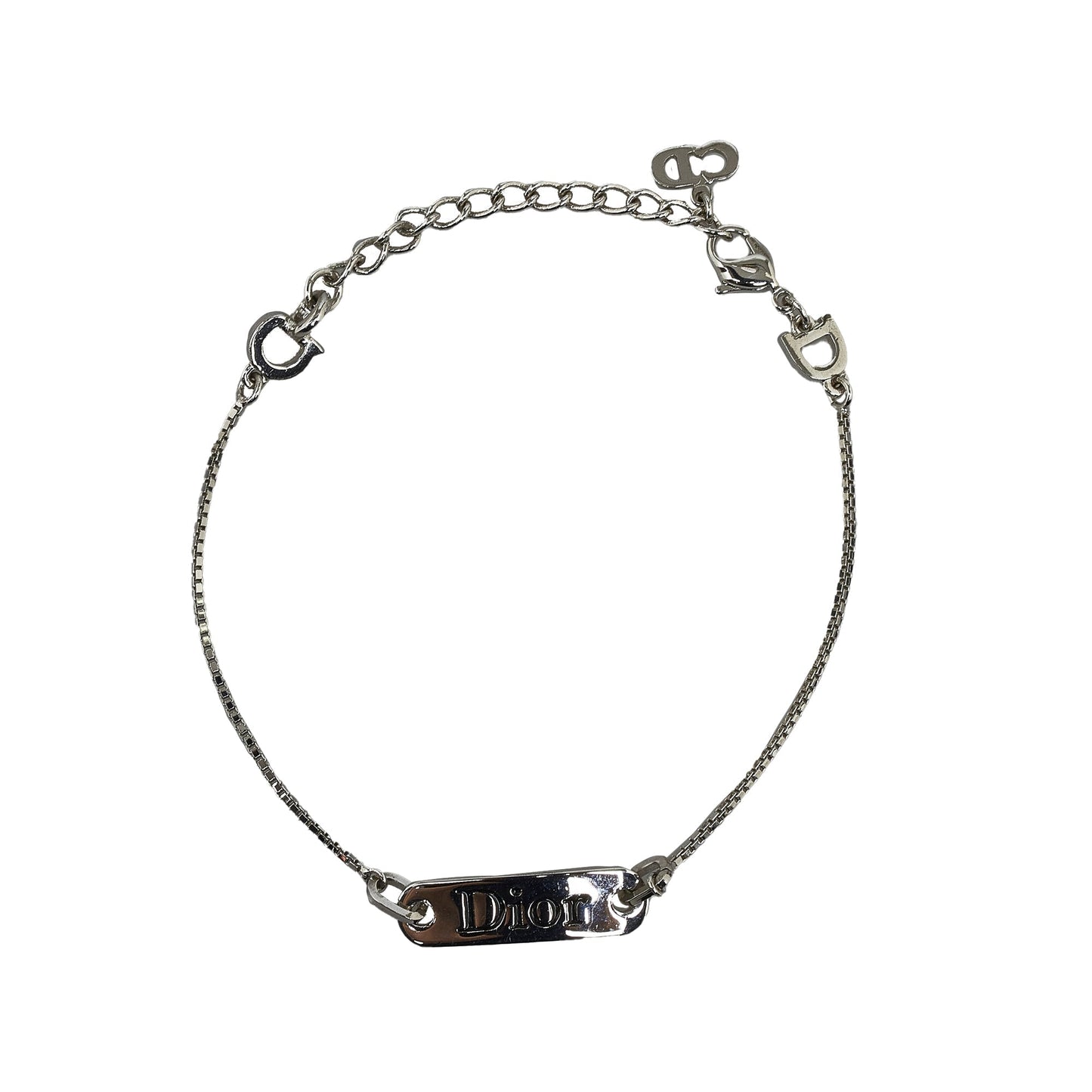 DIOR Logo Plate Bracelet Costume Bracelet