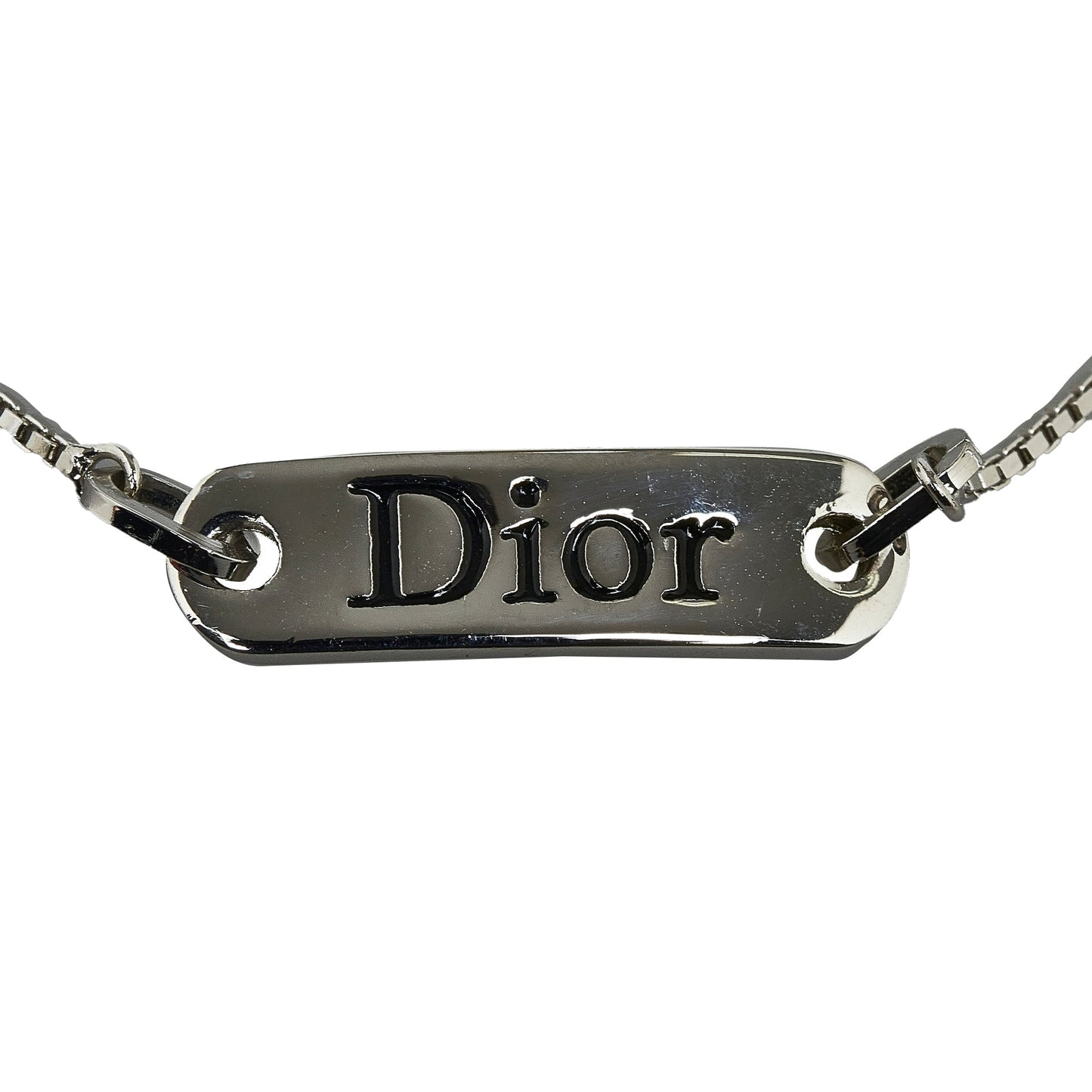 DIOR Logo Plate Bracelet Costume Bracelet