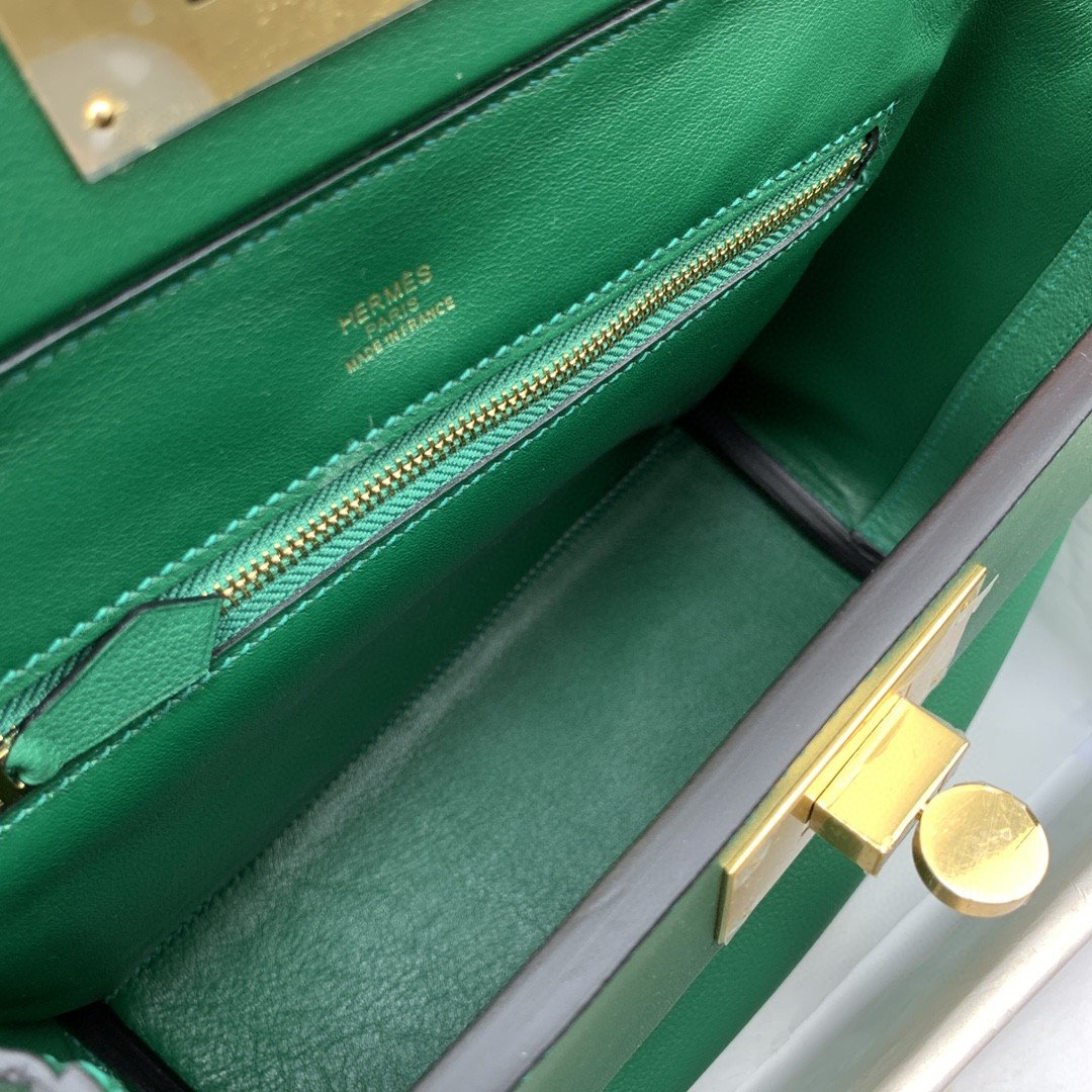 HM 24/24 Mini Evercolor Swift Green For Women, Womenâ€™s Handbags, Shoulder Bag 8.2in/21cm