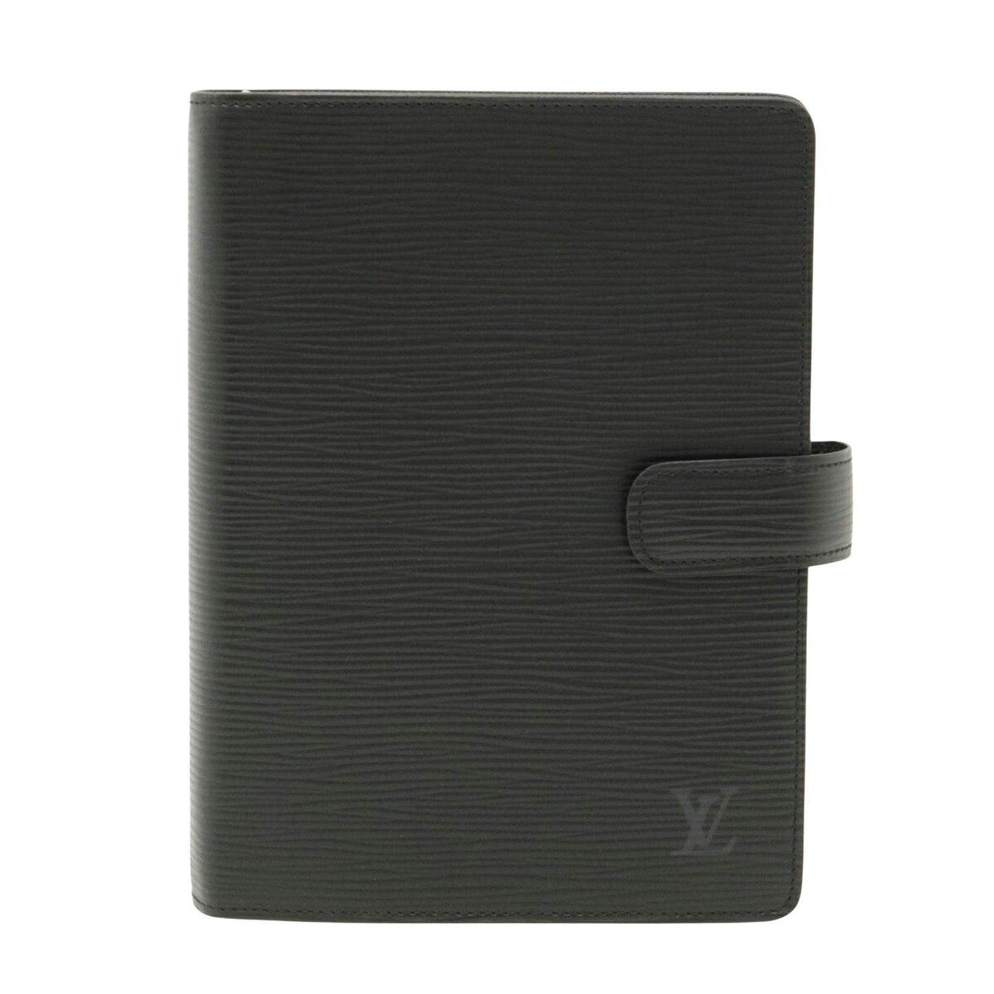 Louis Vuitton Black Leather Couverture agenda de poche wallet accessories