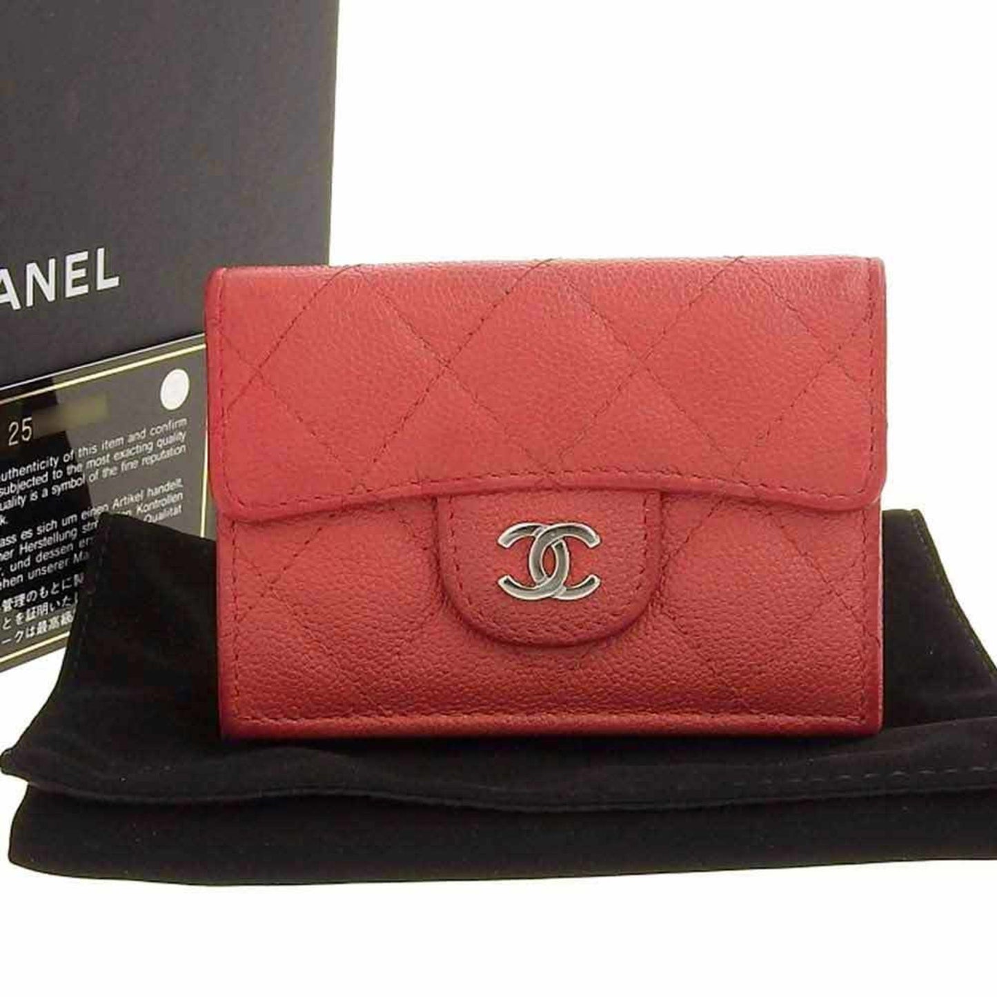 Chanel Pink Leather Timeless wallet accessories