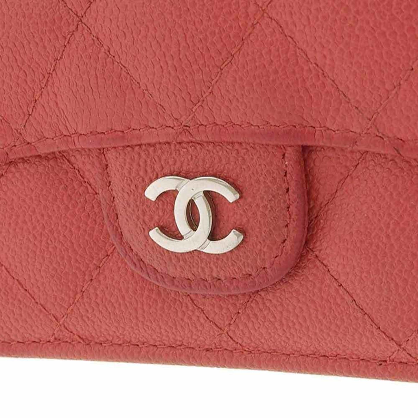 Chanel Pink Leather Timeless wallet accessories