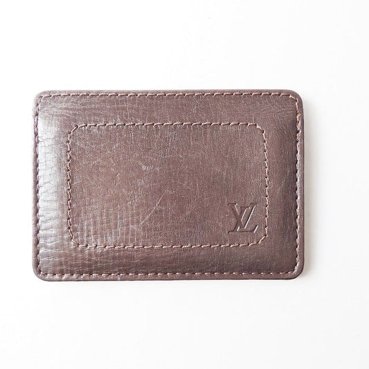 Louis Vuitton Brown Leather Porte carte double wallet accessories