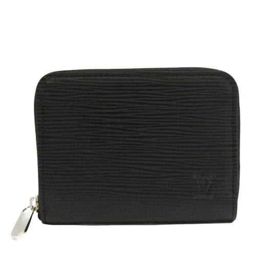 Louis Vuitton Black Leather Porte monnaie Zippy wallet accessories