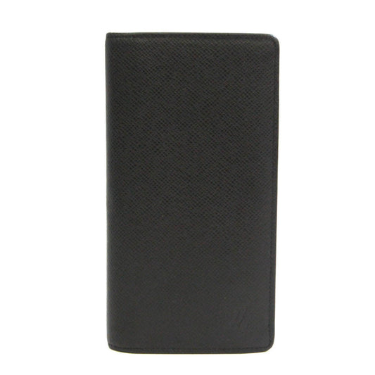 Louis Vuitton Black Leather Portefeuille Brazza wallet accessories