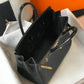 HM Birkin Black For Women Gold Toned Hardware 11.8in/30cm
