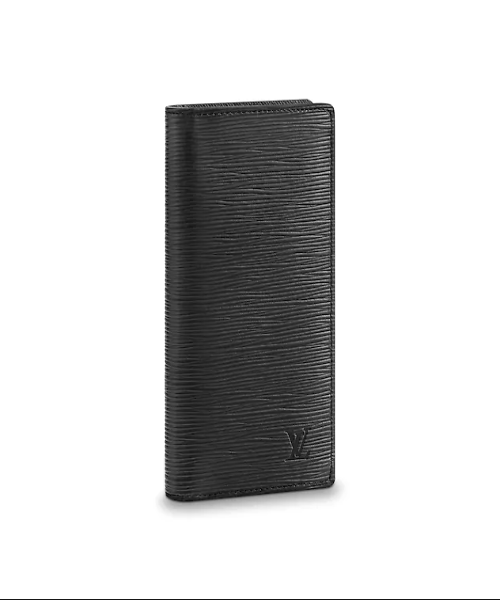 Louis Vuitton Brazza Wallet Epi Leather Noir