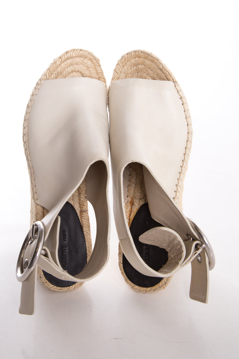 Celine Ivory Espadrille SZ 37