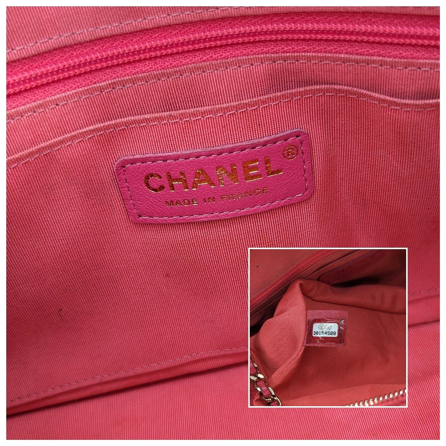 Chanel Pink Quilted Tweed CC Camera Case