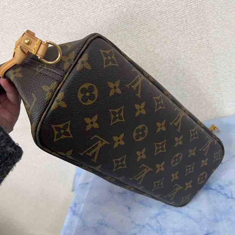 Louis Vuitton Monogram Neverfull GM Tote Bag, Brown, Coated Canvas