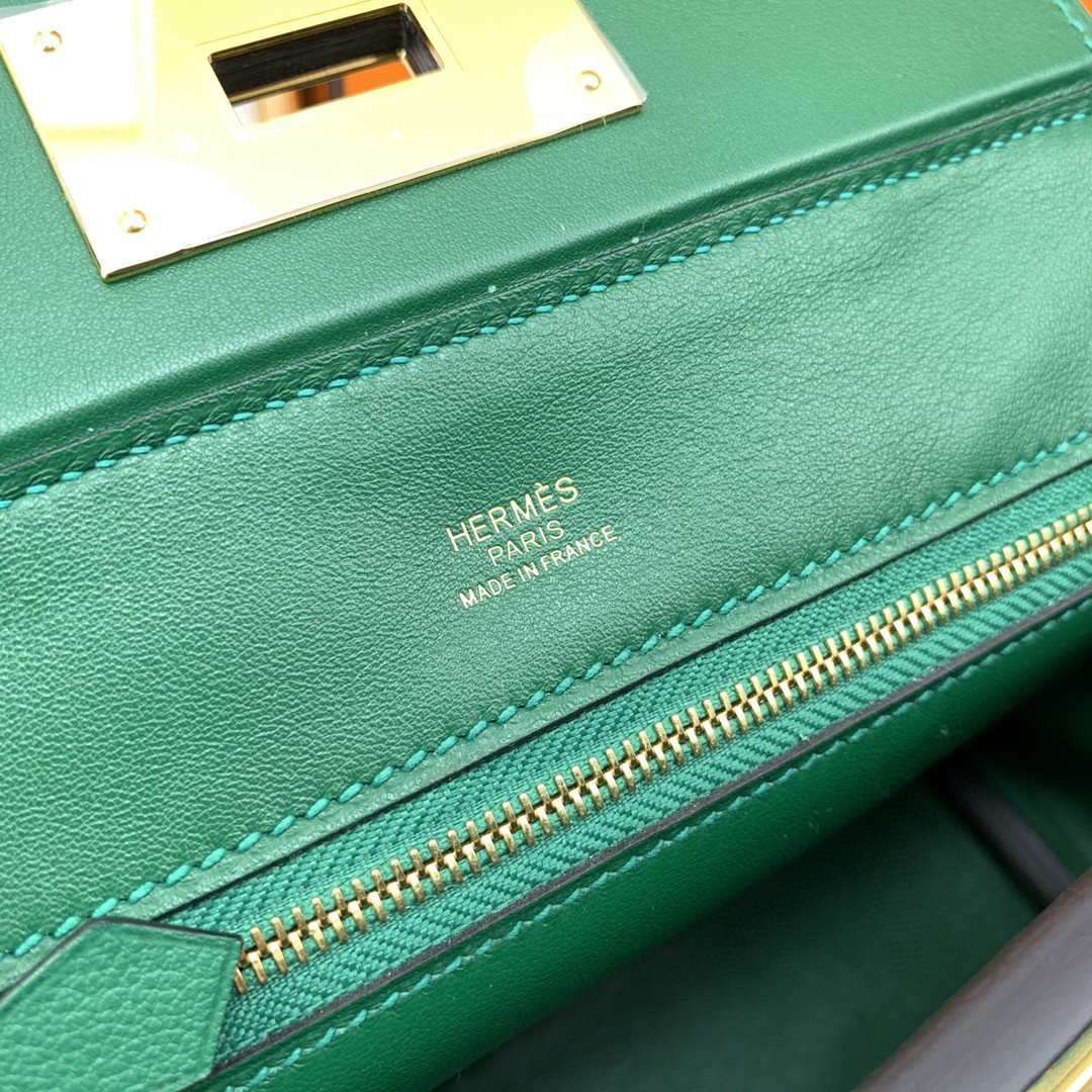 HM 24/24 Mini Evercolor Swift Green For Women, Womenâ€™s Handbags, Shoulder Bag 8.2in/21cm