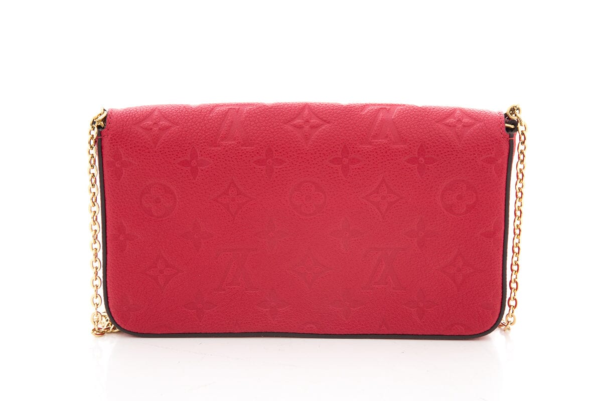 Louis Vuitton Red Monogram Felicie Pochette