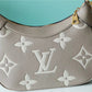 LV Bagatelle Monogram Empreinte Tourterelle Gray / Creme Beige For Women, Shoulder And Crossbody Bags 22cm/8.7in LV M46112