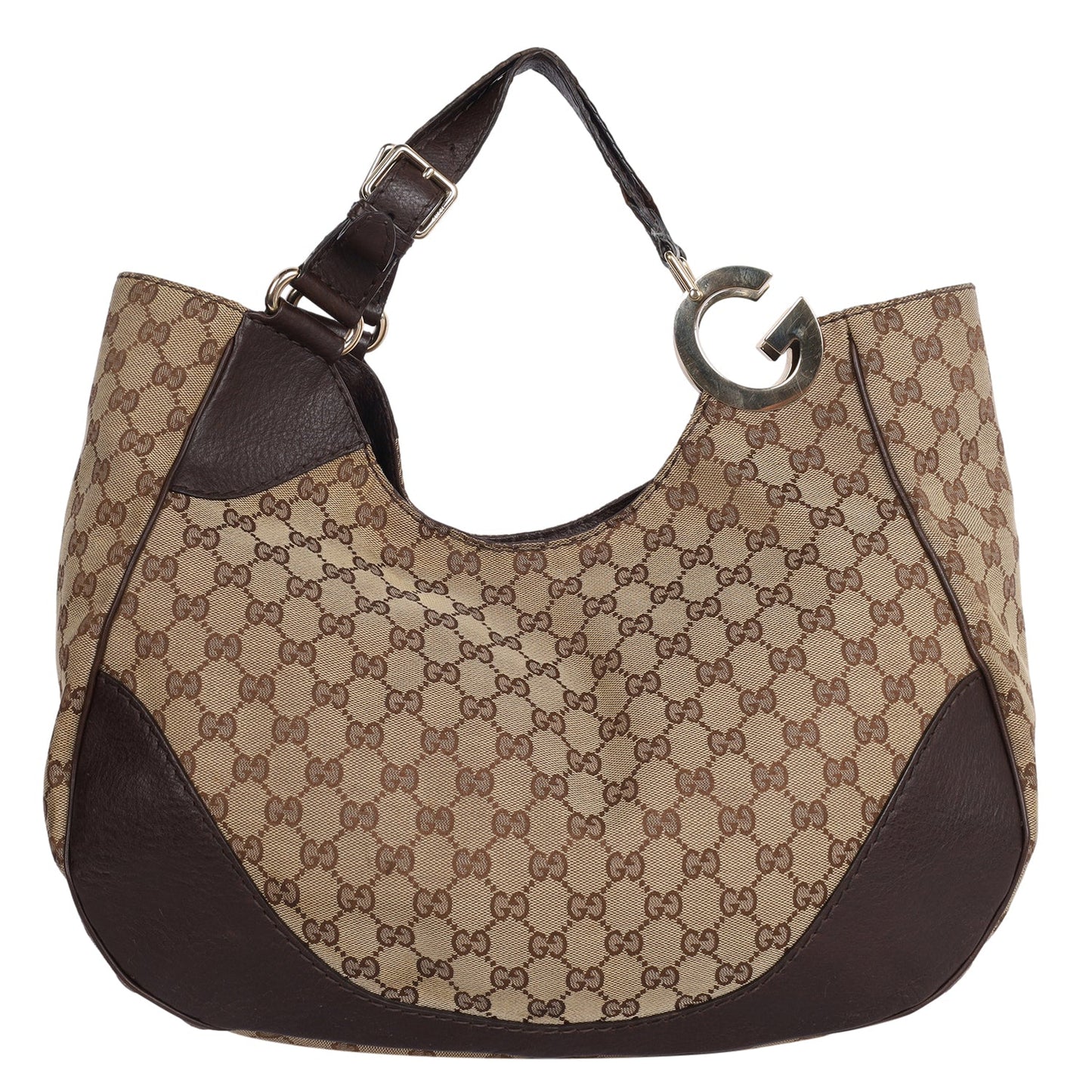 Gucci Charlotte Canvas Hobo Bag ( )