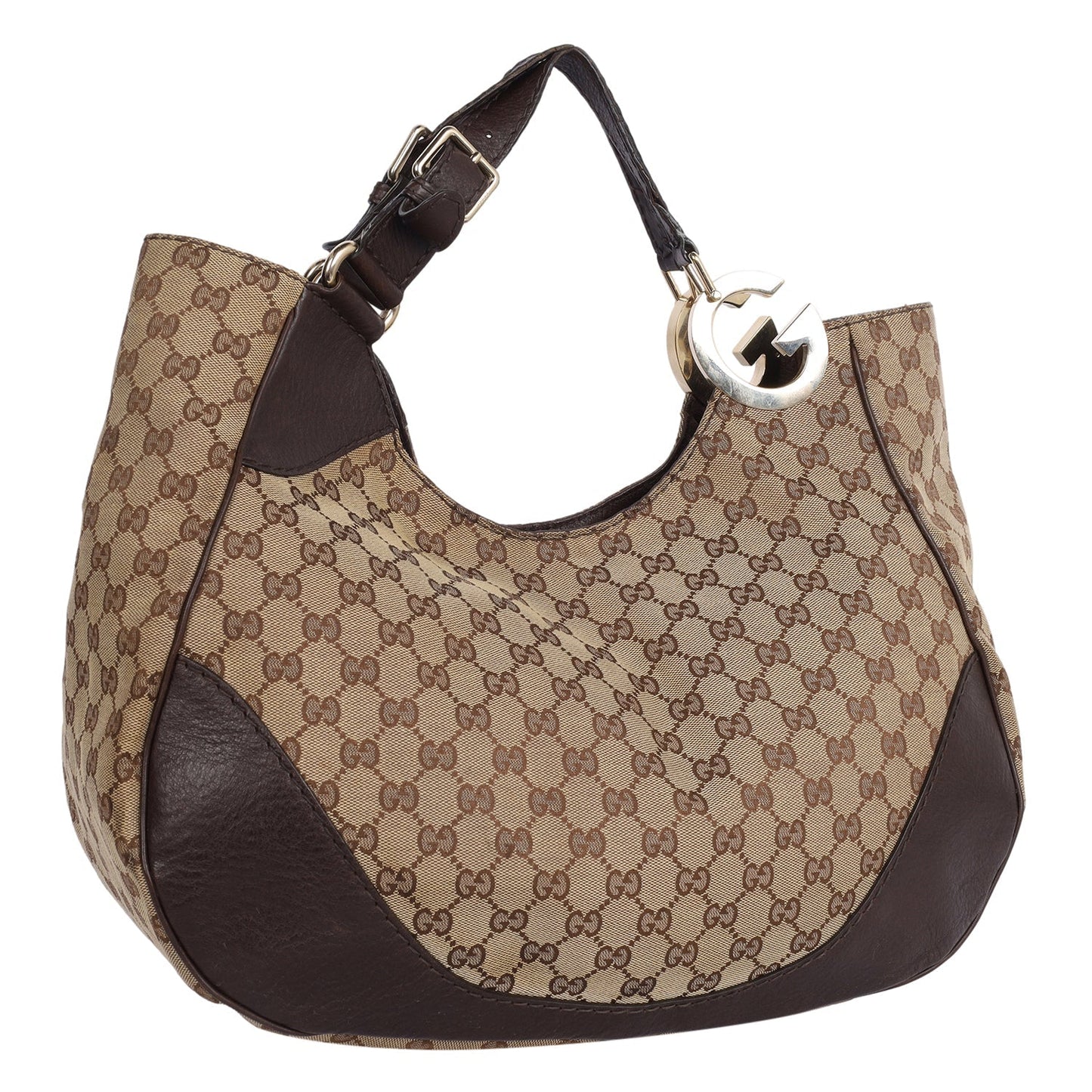 Gucci Charlotte Canvas Hobo Bag ( )