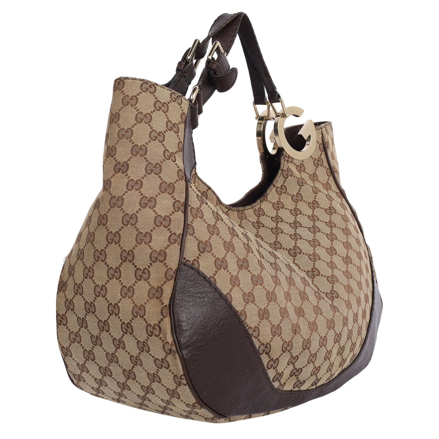 Gucci Charlotte Canvas Hobo Bag ( )