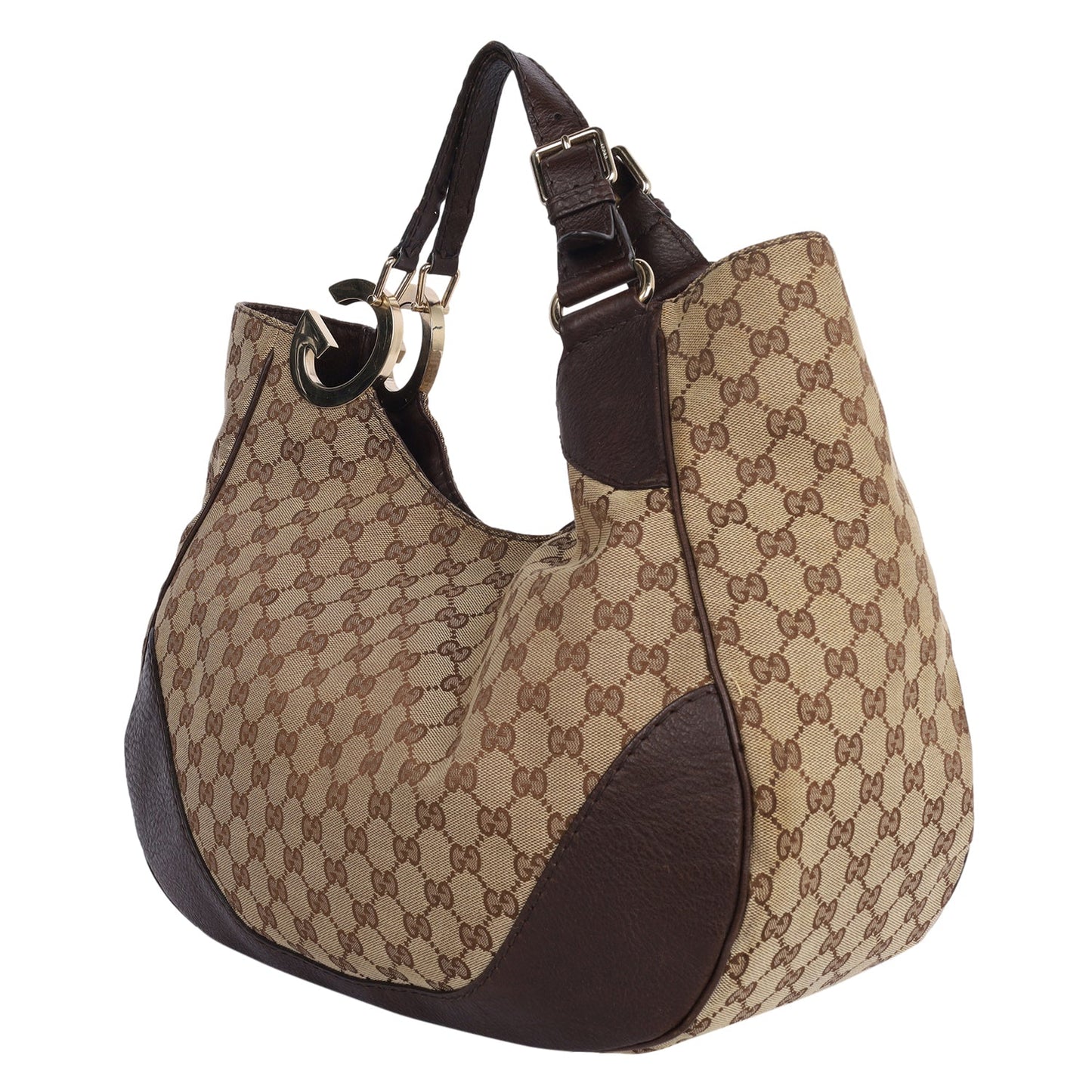 Gucci Charlotte Canvas Hobo Bag ( )