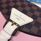 LV Beaumarchais Damier Ebene Canvas Venus Pink For Women, Womenâ€™s Handbags, Shoulder And Crossbody Bags 9.8in/25cm LV N40147