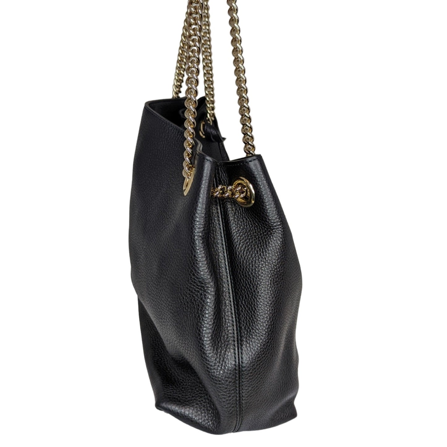 Gucci Pebbled Calfskin Soho Chain Tote