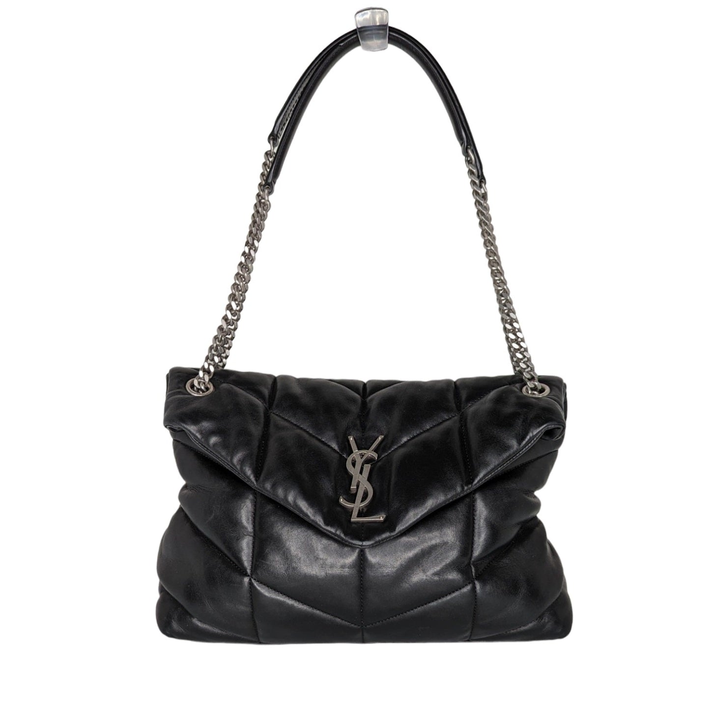 Saint Laurent Loulou Puffer YSL Monogram Flap Shoulder Bag