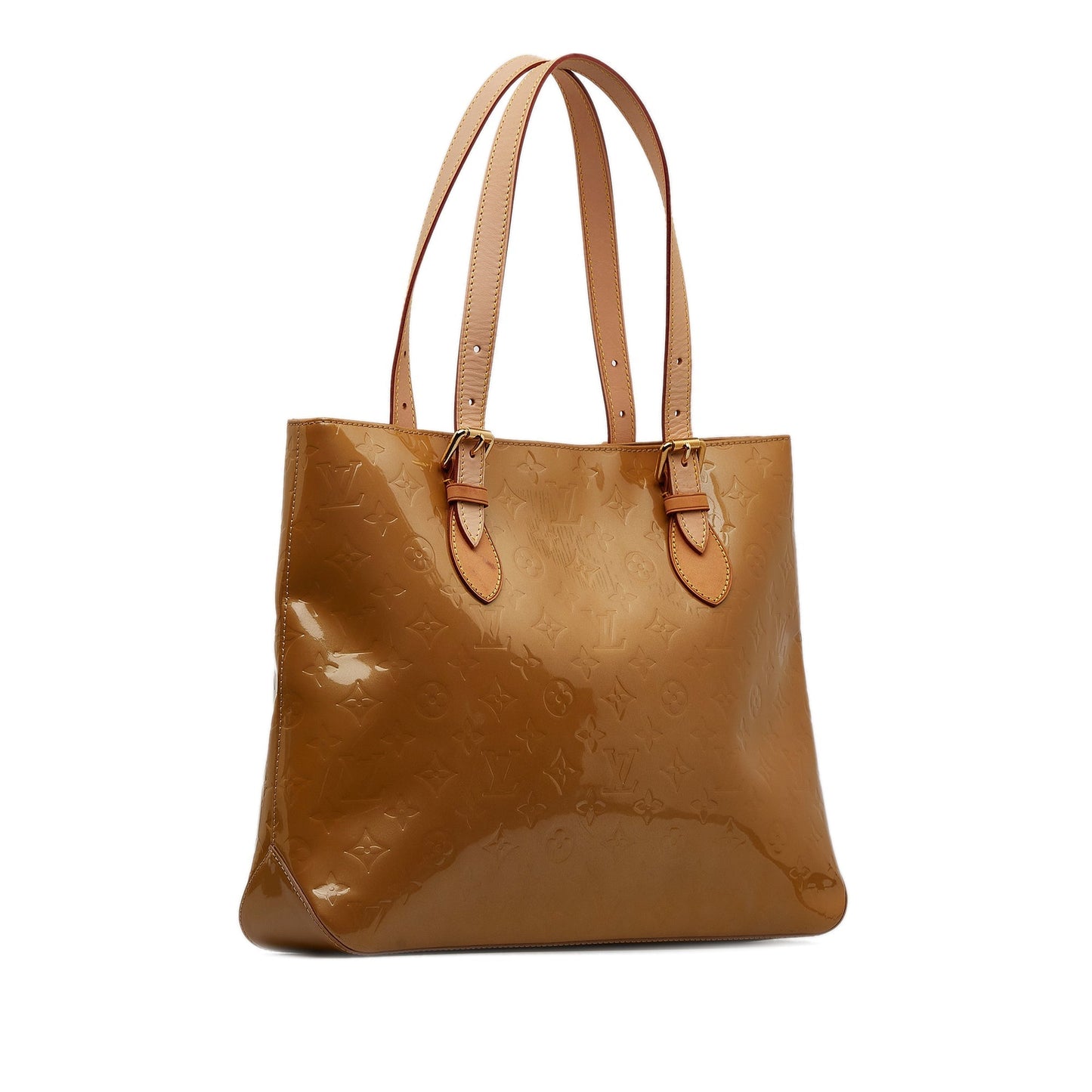 Brown Louis Vuitton Monogram Vernis Brentwood Tote Bag