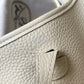 HM Evelyne 16 Amazone Bag Beige With Silver-Toned Hardware For Women, Shoulder And Crossbody Bags 6.3in/16cm