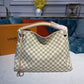 LV Artsy MM Damier Azur Canvas For Women, Shoulder Bags 16.1in/41cm LV N40253