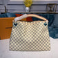 LV Artsy MM Damier Azur Canvas For Women, Shoulder Bags 16.1in/41cm LV N40253