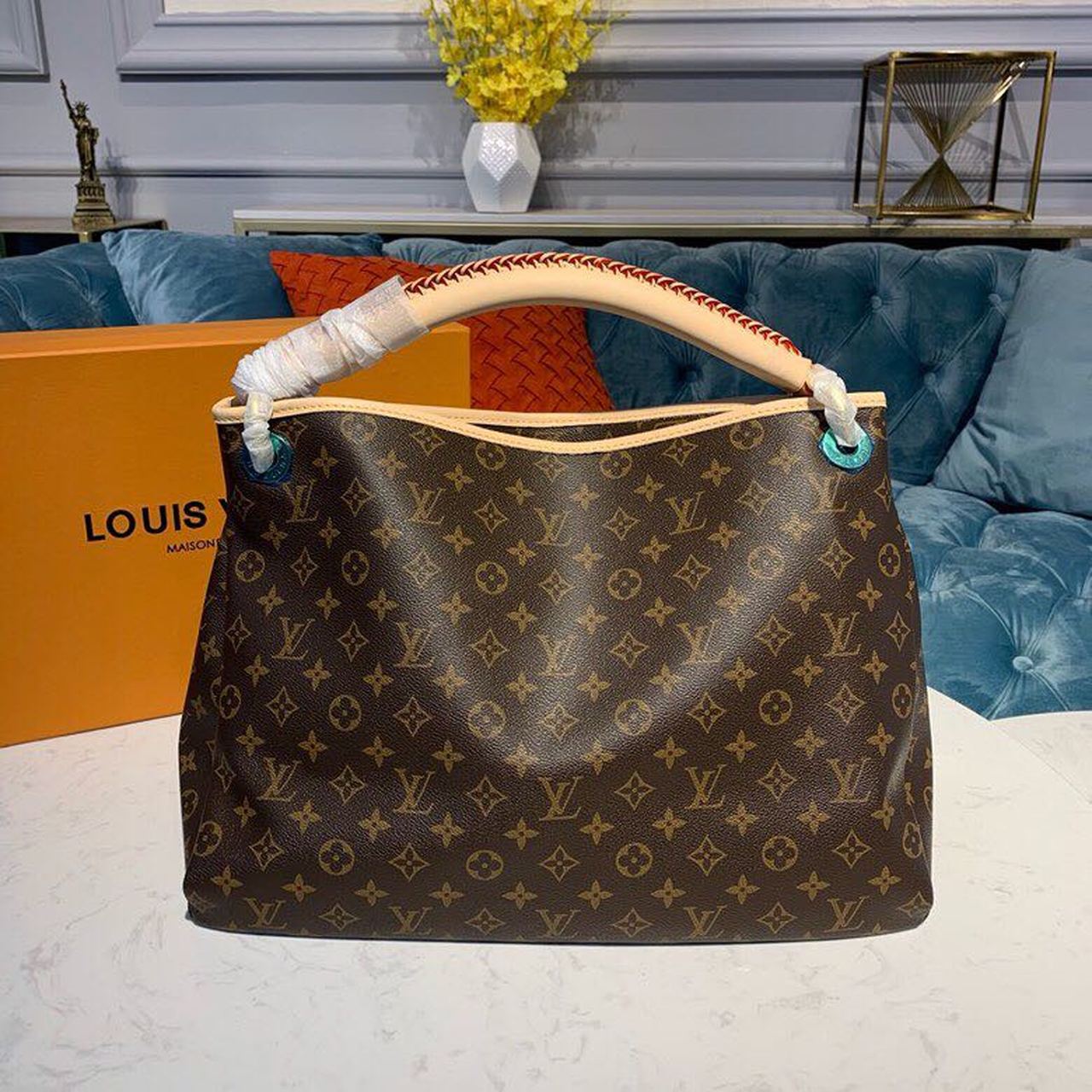 LV Artsy MM Monogram Canvas For Women, Womenâ€™s Handbags 16.1in/41cm LV M44869