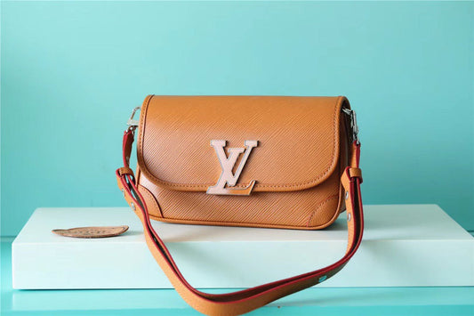 LV Buci Epi Gold Miel Brown For Women, Shoulder And Crossbody Bags 24.5cm/9.6in LV M59459