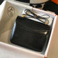 HM Constance 23 Pattern Crocodile Black For Women, Handbags, Shoulder Bag 9in/23cm
