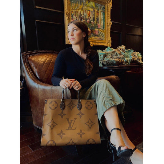 Louis Vuitton Monogram Reverse Giant Onthego GM Tote