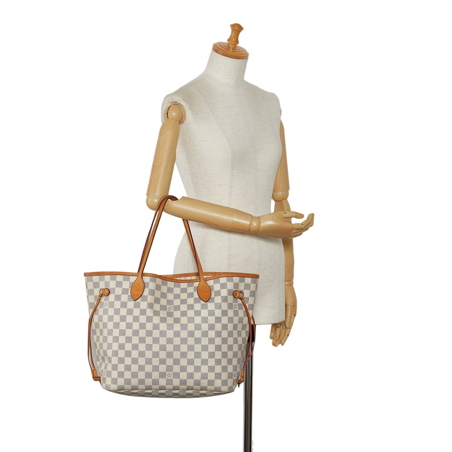 LOUIS VUITTON Damier Azur Neverfull MM Tote Bag