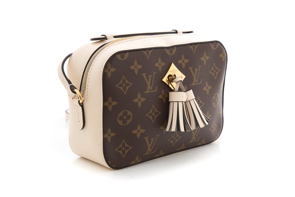 Louis Vuitton Saintonge Cream & Brown Monogram Handbag