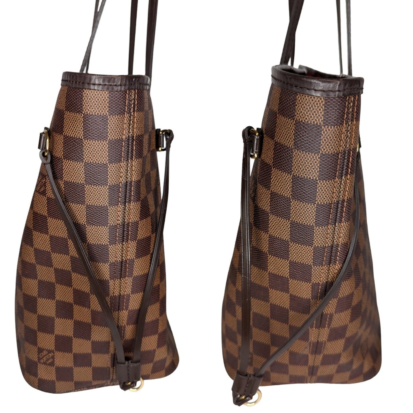 Louis Vuitton 2018 Neverfull Damier Ebene MM Tote & Pouchette