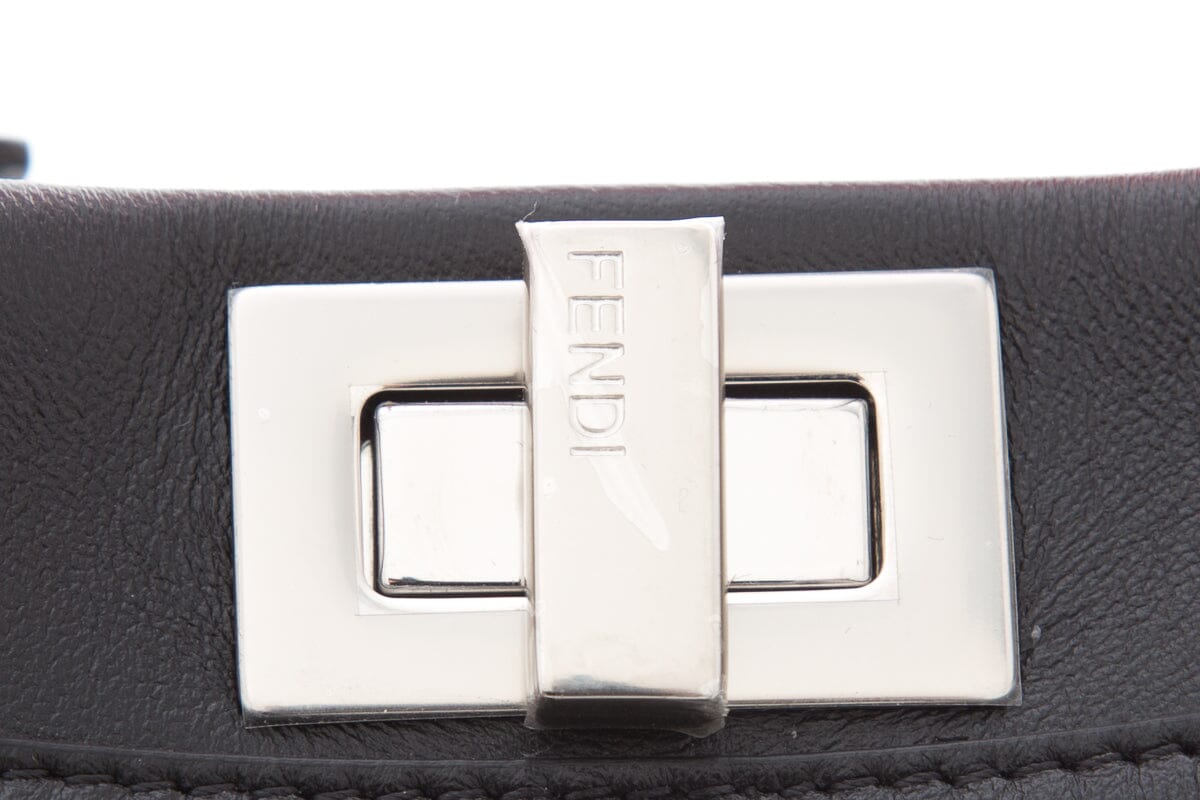 Fendi Black Mini Peekaboo Handbag