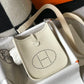 HM Evelyne 16 Amazone Bag Beige With Silver-Toned Hardware For Women, Shoulder And Crossbody Bags 6.3in/16cm
