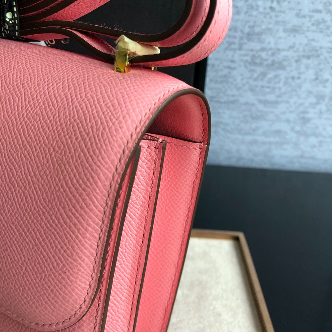 HM Constance 23 Epsom Pink For Women, Womenâ€™s Handbags, Shoulder Bags 9in/23cm
