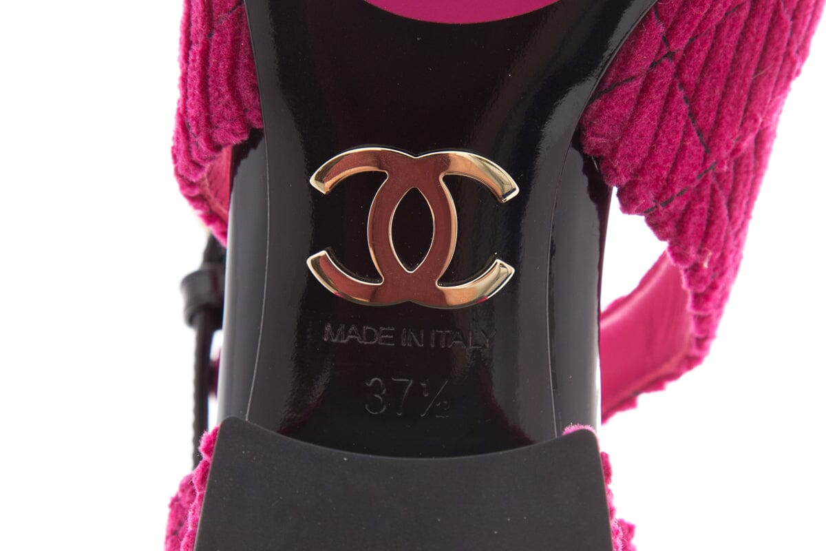 Chanel 2022 Pink Mary Janes Heels SZ 37.5