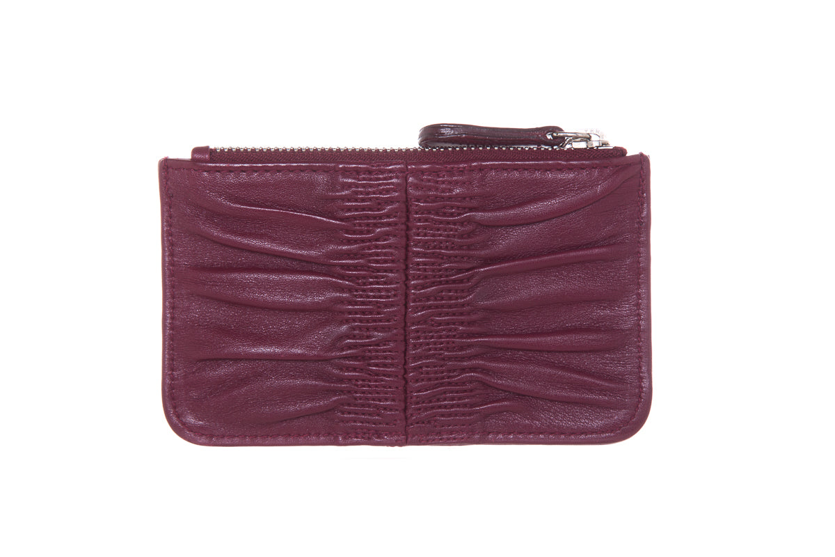 Christian Dior Burgundy Charm Key Chain Wallet