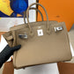 HM Birkin 30 Togo Etoupe Bag Silver Hardware For Women, Womenâ€™s Handbags 11.8in/30cm