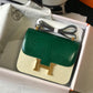 HM Constance 23 Pattern Crocodile Green For Women, Handbags, Shoulder Bag 9in/23cm
