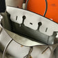 HM Birkin White For Women Gold-Toned Hardware 11in/30cm