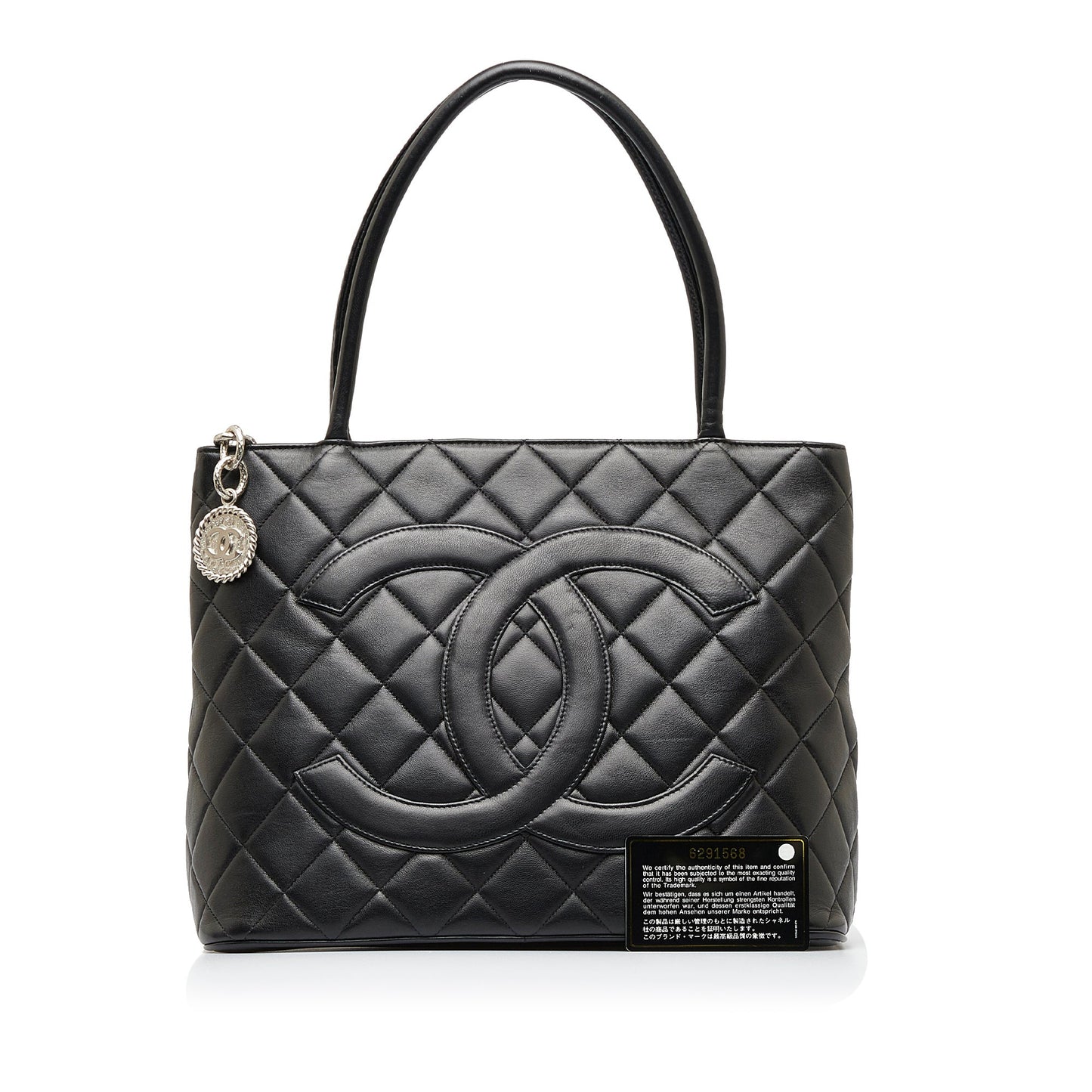 Black Chanel Medallion Tote