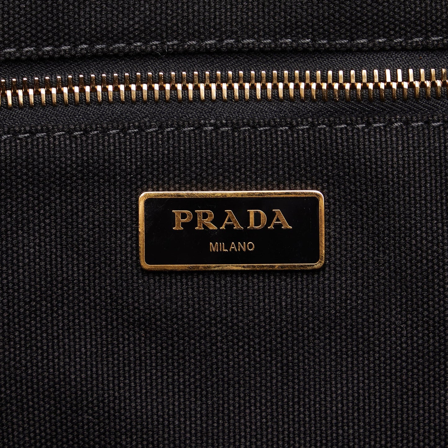 PRADA Canapa Camouflage Tote Bag