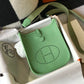 HM Evelyne 16 Amazone Bag Green With Silver-Toned Hardware For Women, Shoulder And Crossbody Bags 6.3in/16cm